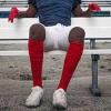 Hotfiary Scrunch Football Socks Extra Long Padded Football Socks with Ankle Support Knee High Athletic Socks for Youth Adult view 2