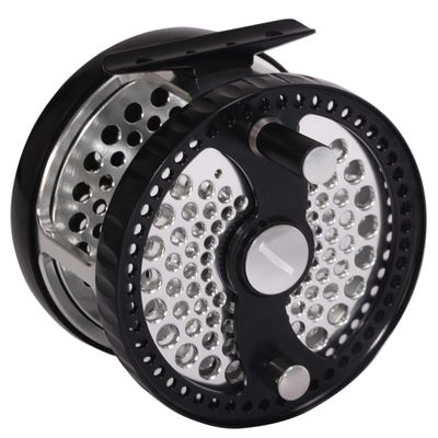 Classic Fly Reel 5-7wt 7-9wt Carbon Fiber Disc Drag Large Arbor Made of CNC Machined Aluminum Alloy for Freshwater Saltwater Fly Fishing (5-7wt, Left Hand)