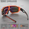BOLLFO Polarized Sports Sunglasses, Cycling Glasses with 3 Interchangeable Lenses for Men Women Baseball Driving Fishing view 3