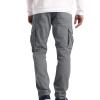 eoeioa Mens Cargo Pants Winter Tactical Pants, Outdoor Fleece Lined Snow Ski Cargo Pants, Thermal Hiking Pants view 2