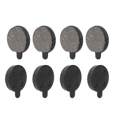 E Scooter Brake Pads 10 inch, 4 Pairs Semi Metallic Disc Brake Pads Replacement Accessory Metal Brake Rotor Pad Low Noise Wear Pad Parts for Electric
