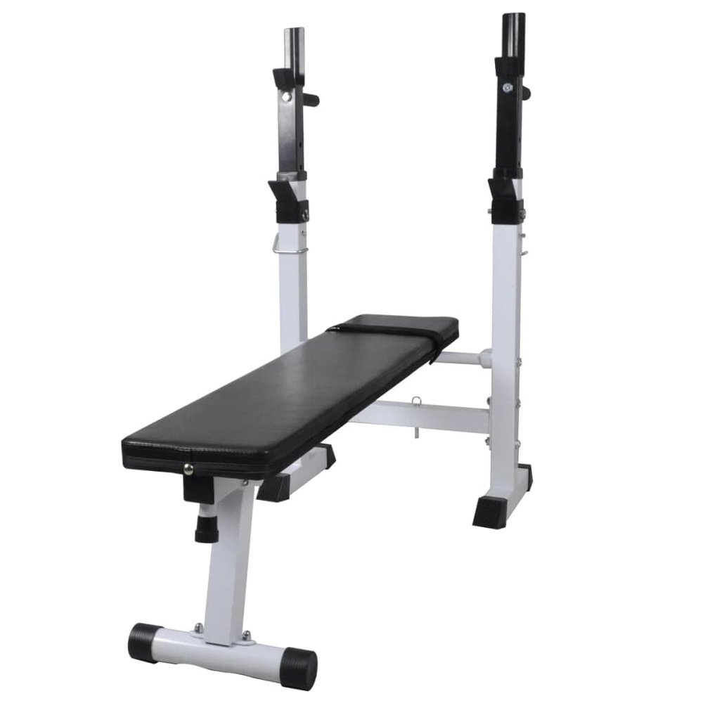 GOLINPEILO Fitness Workout Bench Straight Weight Bench, Strength Training Bench for Full Body Workout,Fitness Barbell Rack and Weight Bench for Home Gym (Style I)