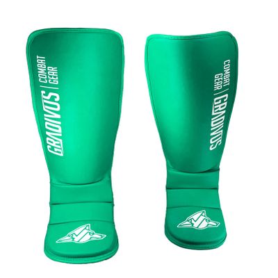 Classic Series Shin Guards for Kickboxing, Muay Thai, MMA, and Striking. (Small, Turquoise)