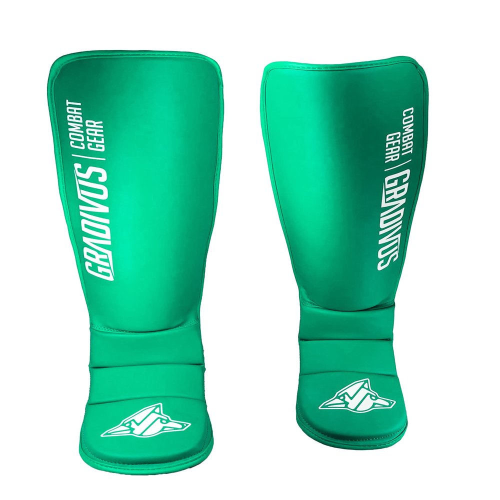 Classic Series Shin Guards for Kickboxing, Muay Thai, MMA, and Striking. (Small, Turquoise)