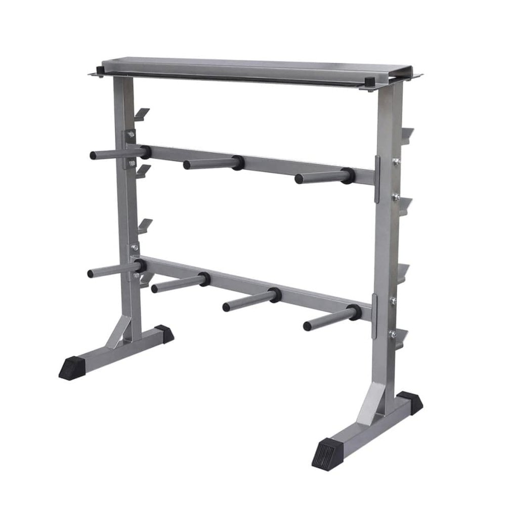 GOLINPEILO Dumbbell Barbell Rack for Strength Training Home Gym Fitness Exercise Equipment (Style J)