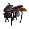 Daarkgreen Leather Western Barrel Racing Horse Saddle Beige Brown Get Matching Tack Set Headstall Breast Collar and Reins Size 12"-18" Inches (15.5") view 3