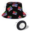 Eritrean Flag Unisex Bucket Hat Sun Beach Cap Fisherman Summer Travel Hats view 2