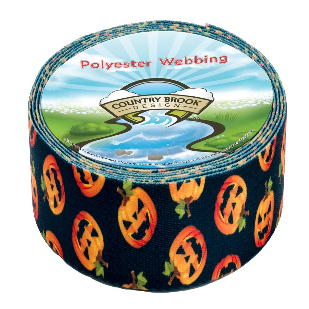 Country Brook Design - Happy Jack Polyester Webbing (1 1/2 Inch, 10 Yards)