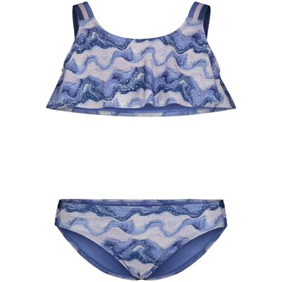 Under Armour Girls' Two Piece Bikini Swimsuit, UPF 50+ Sun Protection, Quick Drying Bathing Suit, Nebula Purp, 2T