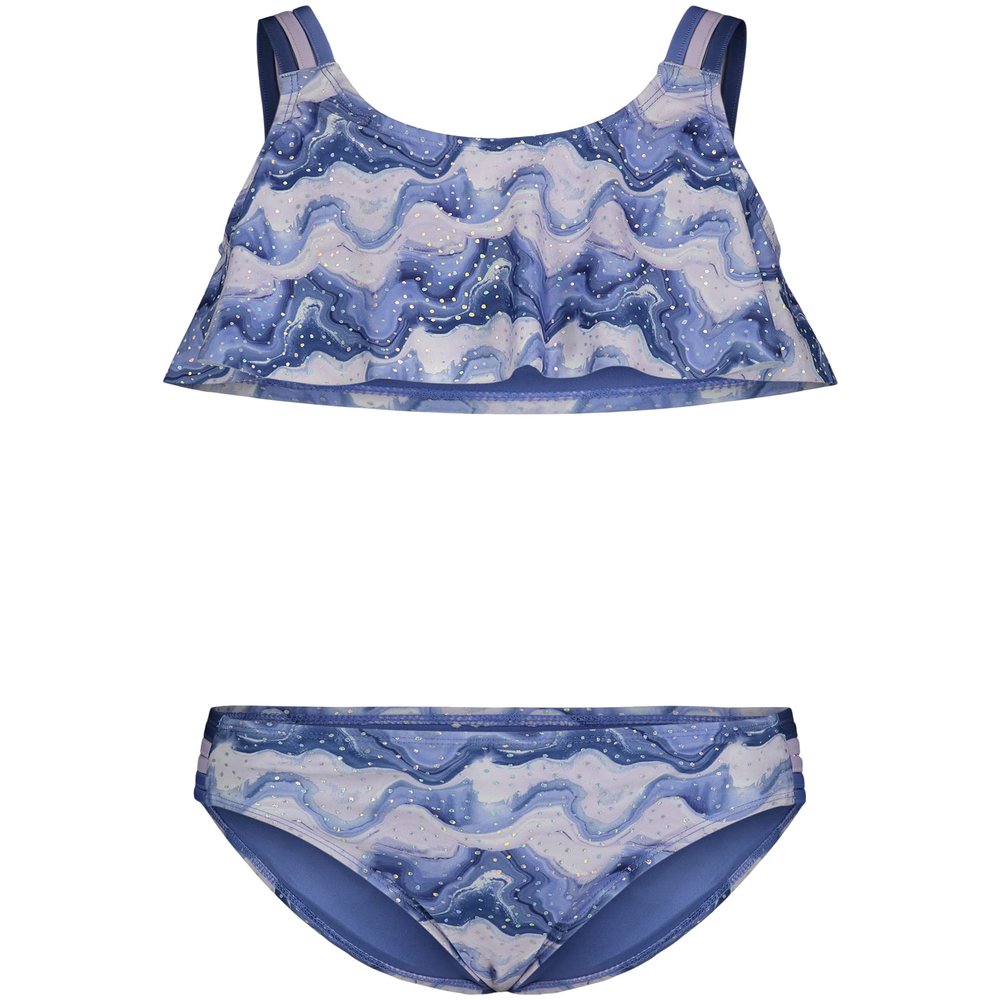 Under Armour Girls' Two Piece Bikini Swimsuit, UPF 50+ Sun Protection, Quick Drying Bathing Suit, Nebula Purp, 2T