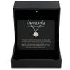 Love Knot Rose Gold Necklace Luxury Box Hug from Heaven Bereavement Gift Christmas in Heaven Wish You were Here Necklace Gift from Heaven view 1