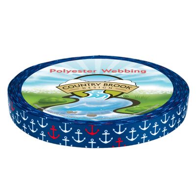 Country Brook Design - Anchors Away Photo Quality Polyester (3/4 Inch, 10 Yards)