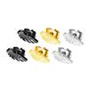 3 Pairs Punk Stainless Steel Middle Finger Ear Studs Earrings Cool Feather Cross Lightning Bolt Flash Earrings for Men Women Hip Hop Jewelry-feather view 1