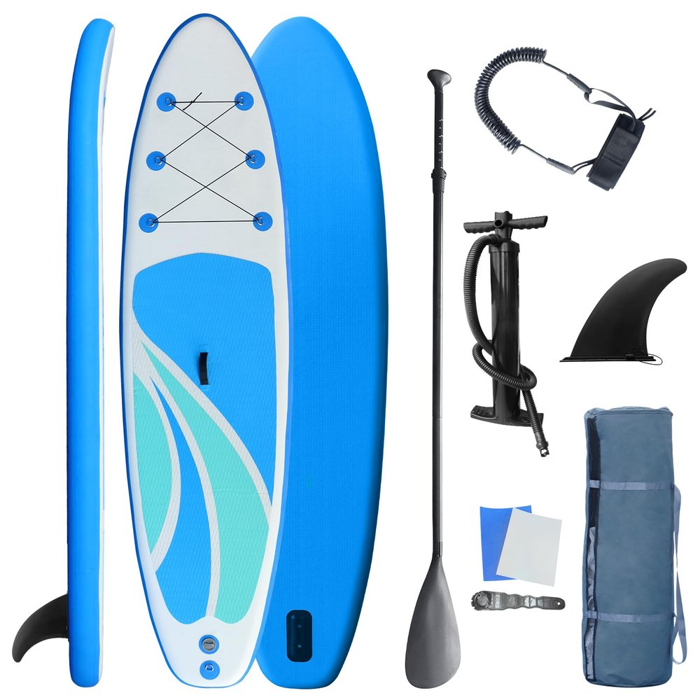 Inflatable Stand Up Paddle Board for Adult All Skill Levels- 10'4" Ultra-Light SUP Paddleboard with Durable Non-Slip Deck and Paddle Board Accessories Fins, Adjustable Paddle, Pump, Backpack, Leash
