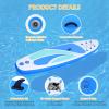 Inflatable Stand Up Paddle Board for Adult All Skill Levels- 10'4" Ultra-Light SUP Paddleboard with Durable Non-Slip Deck and Paddle Board Accessories Fins, Adjustable Paddle, Pump, Backpack, Leash view 4