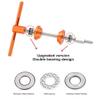 Enajucy Bike Headset Press Tool - Bicycle Headset Bearing Press-in Tool - Bike Headset Cup and Bottom Bracket Press Installer Accessories (Orange with 1 Thrust Bearing) view 4