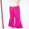 Aislor Girls Shiny Metallic Wide Leg Flare Trousers Stretch Bell Bottoms Modern Hip Hop Jazz Street Latin Dance Pants Hot Pink 3-4 Years view 4