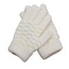 WILLWA Fashion Thick Knitted Gloves Warm Winter Stretch Mittens Girl Solid Finger Gloves (Color : Kids White, Size : Small) view 1