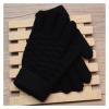 WILLWA Fashion Thick Knitted Gloves Warm Winter Stretch Mittens Girl Solid Finger Gloves (Color : Kids White, Size : Small) view 3