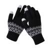WILLWA Women's Winter Warm Knitted Thickened Elastic Gloves Women's Warm Casual Girls' Gloves (Color : N398-Black, Size : One Size) view 3