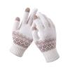 WILLWA Women's Winter Warm Knitted Thickened Elastic Gloves Women's Warm Casual Girls' Gloves (Color : N398-Black, Size : One Size) view 4