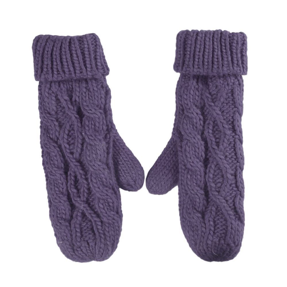 WILLWA Women's Gloves Warm Winter Gloves Women's Gloves Cute Knitted Gloves Girls' Gifts Gloves (Color : D, Size : One)