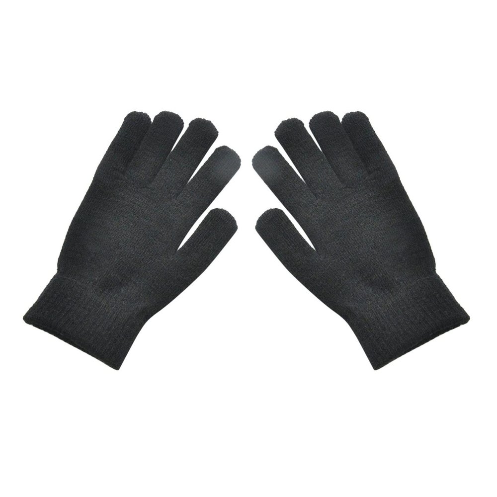 WILLWA Fashion Women's Autumn and Winter Warm Sports Fitness Cycling Gloves Women's Wool Knitted Cashmere Gloves (Color : A, Size : One Size)