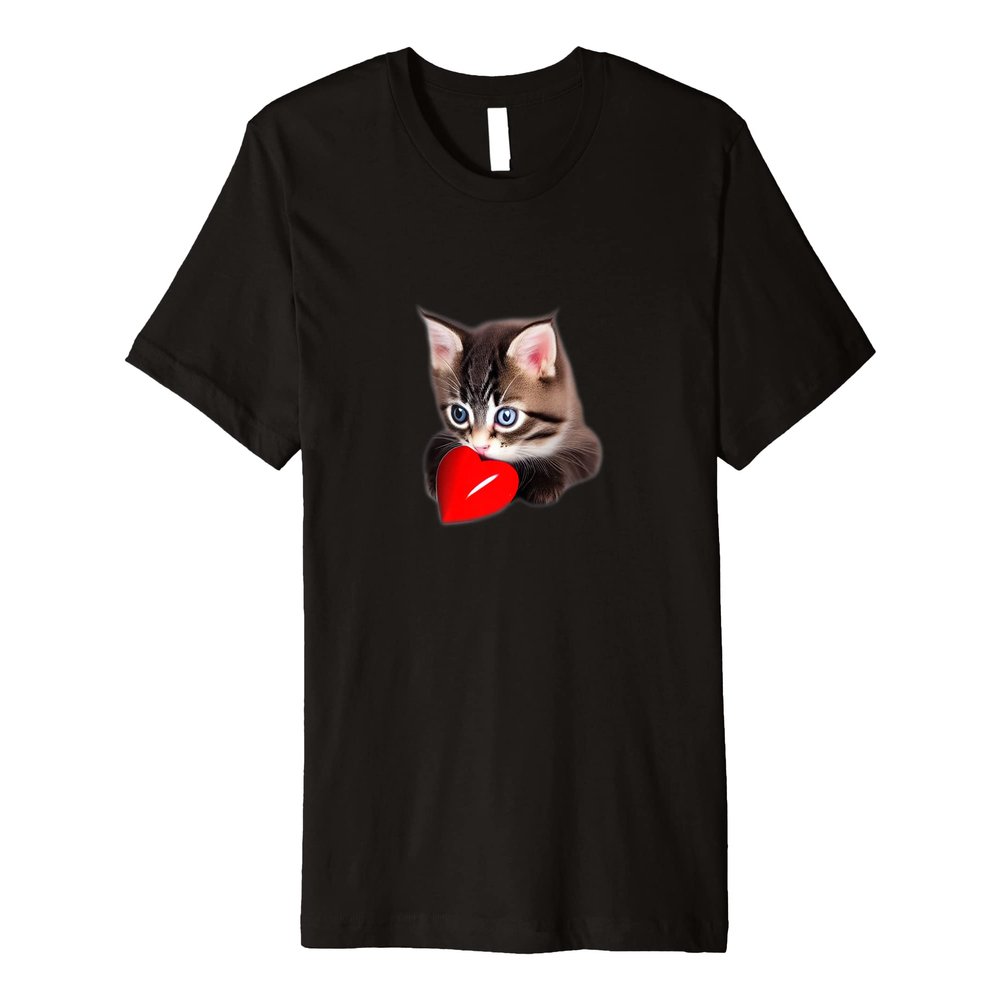Super Cute Kitty Gift for Cat Lovers and Kitten Adoption Premium T-Shirt
