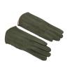 WILLWA Women's Autumn and Winter Warm Ultra-Thin Cashmere Solid Gloves Cycling Fabric Elegant Windproof (Color : Green, Size : One Size) view 1