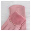 WILLWA Women's Autumn and Winter Warm Ultra-Thin Cashmere Solid Gloves Cycling Fabric Elegant Windproof (Color : Green, Size : One Size) view 4