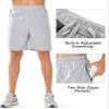 NORTHYARD Men's Athletic Running Shorts Quick Dry Workout Shorts Lightweight Sports Gym Basketball 7"/ 9"/ 5" Tennis Hiking Exercise Grey-7 inches 3XL view 4