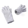 WILLWA Women's Winter Double Warm Knitted Full Finger Gloves Women's Wool Riding Driving Gloves (Color : Beige, Size : One Size) view 2