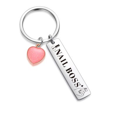 ZNOSVEI Nail Tech Gift Keychain Nail Boss Gifts For Women Friends