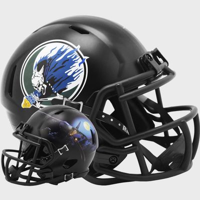 Riddell Air Force Falcons Spooky Revolution Speed Mini Football Helmet - Green Gridiron