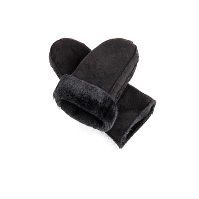 WILLWA Men's and Women's Gloves Winter Outdoor Thick and Warm Cashmere Gloves (Color : Black, Size : Men)