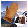 WILLWA Men's and Women's Gloves Winter Outdoor Thick and Warm Cashmere Gloves (Color : Black, Size : Men) view 3
