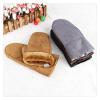 WILLWA Men's and Women's Gloves Winter Outdoor Thick and Warm Cashmere Gloves (Color : Black, Size : Men) view 4