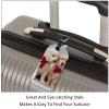2 Pack Luggage Tags for Suitcase,Golden Retriever Dog Photo,Leather ID Labels Loop Privacy Cover for Travel Bag view 3