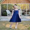 ALLIFly Blue Dresses for Girls 5-6 Years Old Sundresses for Girls Size 5 Ruffle Tie Back Sleeveless Dress for Beach view 3