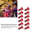 12pcs Disc Brake Rotor Bolts, Bicycle Rotor Screws for MTB Mountain Bike, Steel Disc Rotor Screws Bike Disc Brake Rotor Bolts M5 Bicycle Brake Disc Bolts Screw for Road Bike, Fixed Gear Bike(RED) view 2