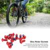 12pcs Disc Brake Rotor Bolts, Bicycle Rotor Screws for MTB Mountain Bike, Steel Disc Rotor Screws Bike Disc Brake Rotor Bolts M5 Bicycle Brake Disc Bolts Screw for Road Bike, Fixed Gear Bike(RED) view 3