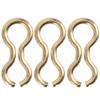 100PCS Brass Wire Eyes, Carp Fishing Lures US Size Sinker Eyelet for Homemade Fishing Weight Mold Tackle Accessories(L) view 1