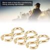 100PCS Brass Wire Eyes, Carp Fishing Lures US Size Sinker Eyelet for Homemade Fishing Weight Mold Tackle Accessories(L) view 4