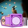 Billiard Chalk Case,Mini Portable Magnetic Billiard Chalk Case Box Mini Cue Tip Chalk Holder Billiard Pool Accessories(Purple) view 2
