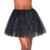 Dmaiy Tutus for Women Adult Layered Tulle Tutu Skirt Elastic Running Dance Skirts for Party Festival Costumes (Black) view 1