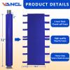 VANCL Pole Padding Round 3-4 Inch Pole Pad Wrap Around - Waterproof Durable UV-Resistant Basketball Pole Pads for Player Protection Black/Blue Pole Pad(2" Thick Foam,72" Tall) view 2