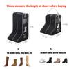 Short Tall Boot Storage Bag Portable Visible Water Dustproof Shoes Boots Protector for Home Travel Cowboy Boot Organizer for Men Women Snowboard Boots Storage Leather Snow Boots Bag view 3