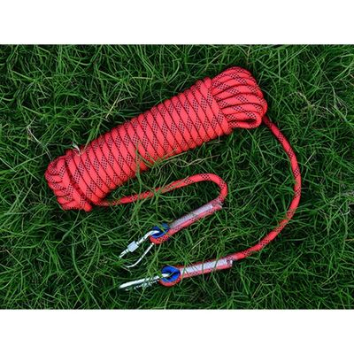 14mm Static Rope Heavy Duty Rock Climbing Rope 32ft 164ft 328ft 656ft High Strength Safety Emergency Ropes Escape Utility Cord for Rappelling Mountaineering Caving Outdoor Camping ( Color : Red , Size