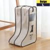 Short Tall Boot Storage Bag Portable Visible Water Dustproof Shoes Boots Protector for Home Travel Cowboy Boot Organizer for Men Women Snowboard Boots Storage Leather Snow Boots Bag view 2