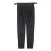 DGHM-JLMY Men Fold Pleated Crop Suit Pants Casual Comfortable High Waist Trousers Work Office Business Trousers with Pockets (Black,29) view 1